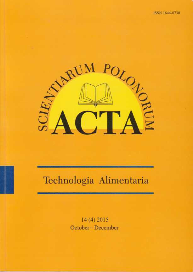 Image result for Acta Scientiarum Polonorum Technologia Alimentaria