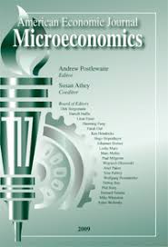 American Economic Journal: Microeconomics cover