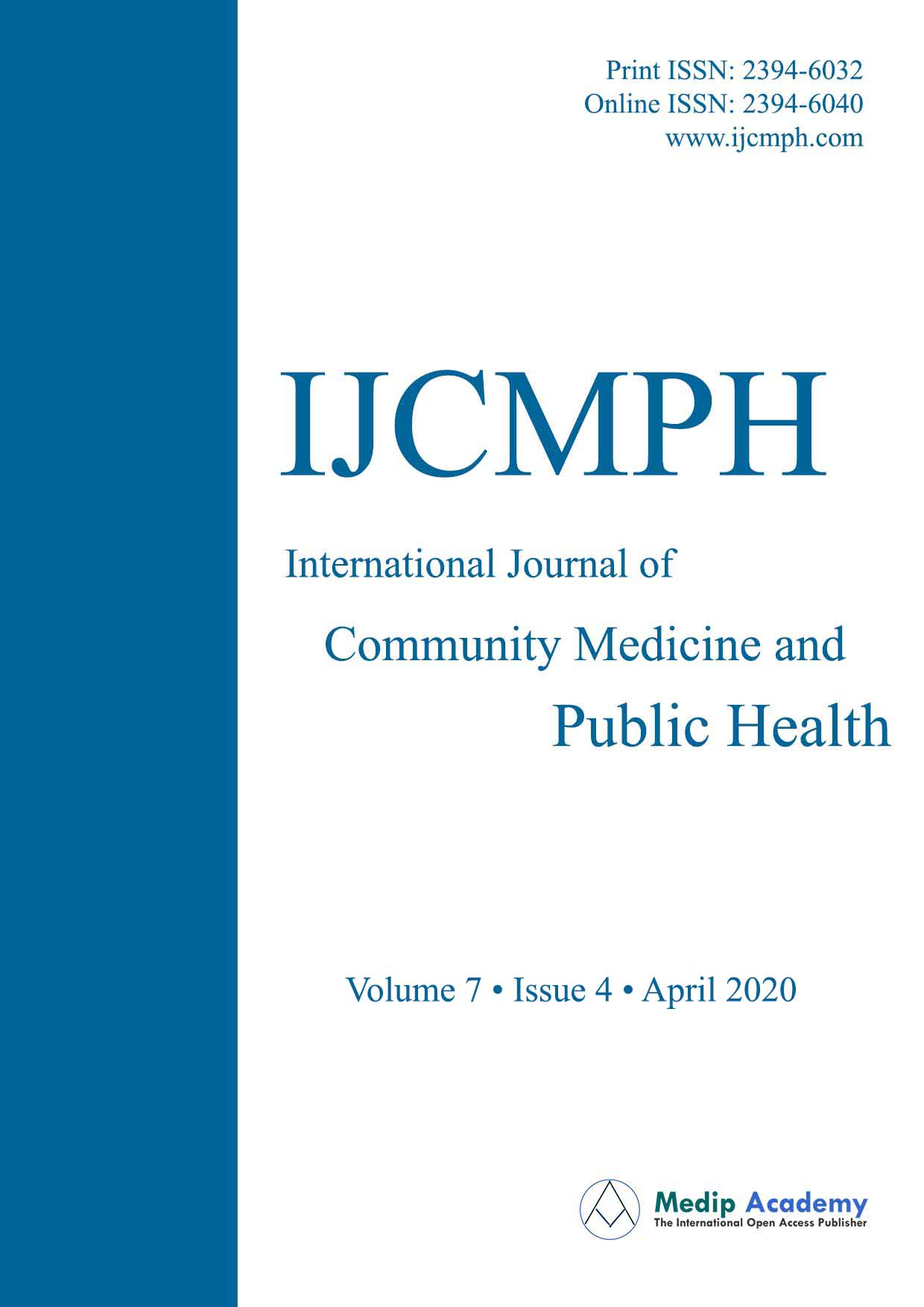 International journal of public health. Международный журнал.