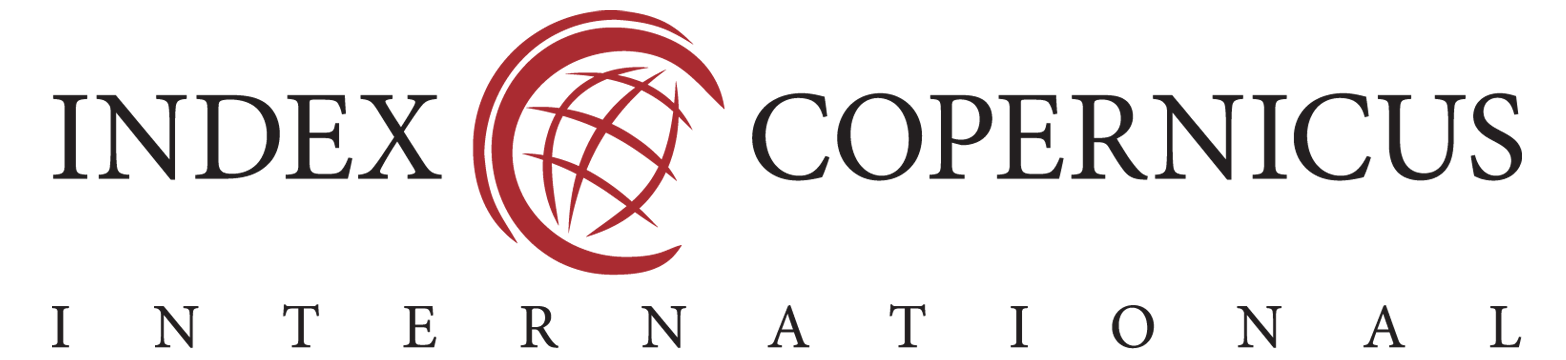 Logotipo do Index Coppernicus com link externo para exibir a página da Revista no indexador